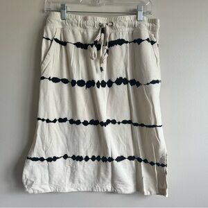 Rachel Zoe Women's Cream Black Skirt, Pockets, Size Medium